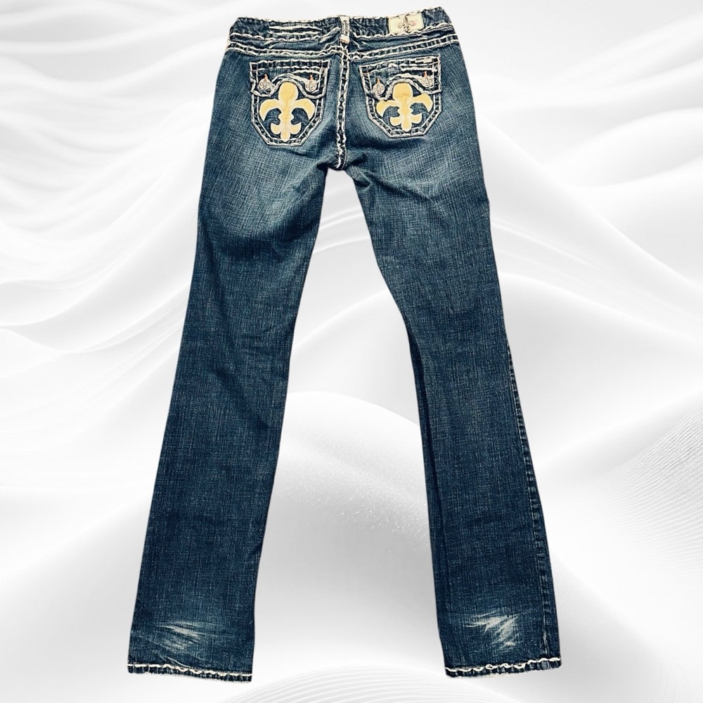 Laguna Beach Jean Co. Women's Straight Leg Embellished Embroidery Size‎ 31X35